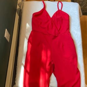Red jumpsuit